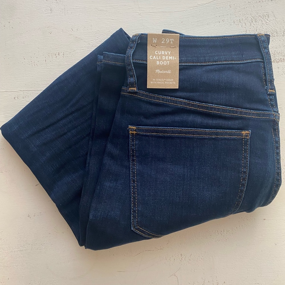 NWT Madewell Curvy Cali Demi-Boot Jeans - Picture 5 of 6